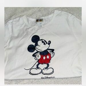 🐭 Vintage Mickey Mouse White T-Shirt - 90s 🐭